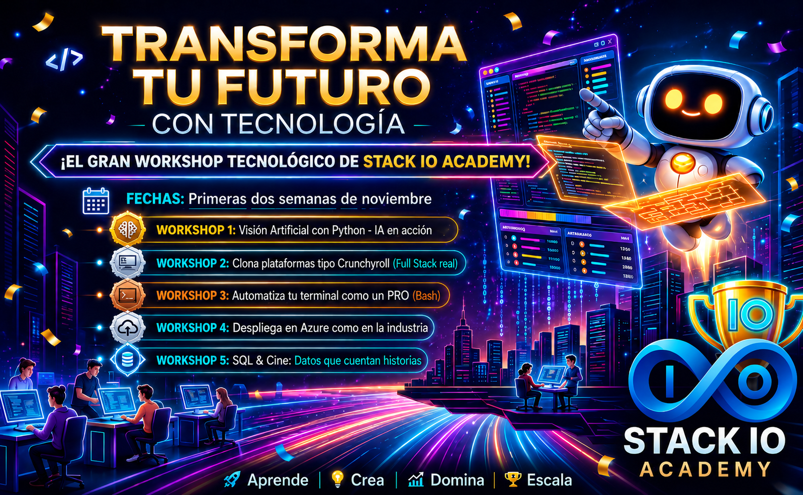 Anuncio Especial StackIO Academy